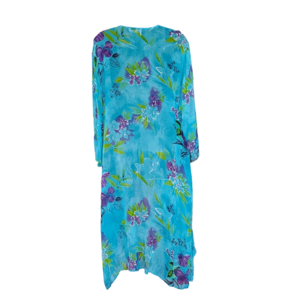 CAITE WOMEN FLORAL PRINT WITH SEQUINS DUSTER - Picture 7 of 7